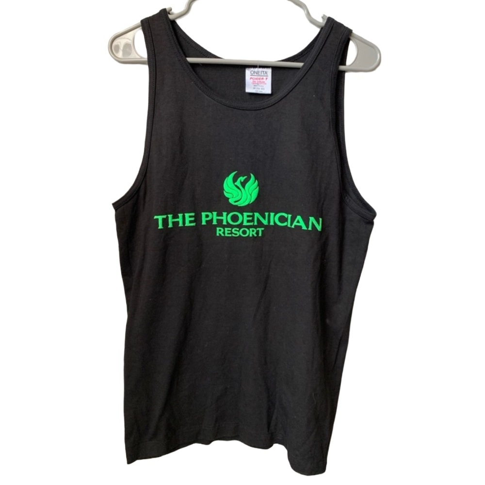 ONEITA POWER-T Women’s Black Preshrunk Cotton Tank Tee Shirt